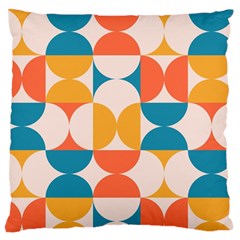 Geometric Pattern Large Flano Cushion Case (one Side) by Valentinaart