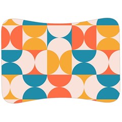 Geometric Pattern Velour Seat Head Rest Cushion by Valentinaart