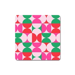 Geometric Pattern Square Magnet by Valentinaart