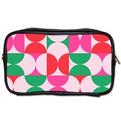 Geometric Pattern Toiletries Bag (two Sides) by Valentinaart