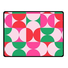 Geometric Pattern Fleece Blanket (small) by Valentinaart