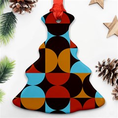 Geometric Pattern Christmas Tree Ornament (two Sides) by Valentinaart