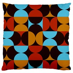 Geometric Pattern Large Flano Cushion Case (one Side) by Valentinaart