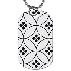 Black And White Pattern Dog Tag (two Sides) by Valentinaart