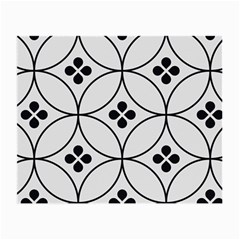 Black And White Pattern Small Glasses Cloth by Valentinaart