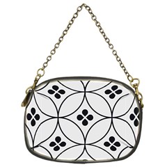 Black And White Pattern Chain Purse (two Sides) by Valentinaart