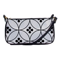 Black And White Pattern Shoulder Clutch Bag by Valentinaart