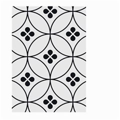 Black And White Pattern Large Garden Flag (two Sides) by Valentinaart