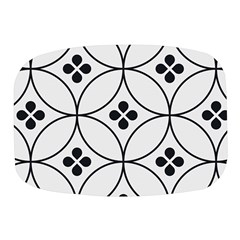 Black And White Pattern Mini Square Pill Box by Valentinaart