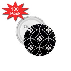 Black and white pattern 1.75  Buttons (100 pack) 