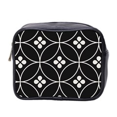 Black and white pattern Mini Toiletries Bag (Two Sides)