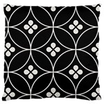 Black and white pattern Large Cushion Case (Two Sides) Front