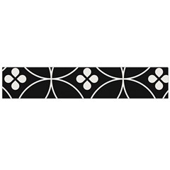 Black and white pattern Large Flano Scarf 