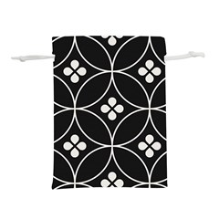 Black and white pattern Lightweight Drawstring Pouch (S)