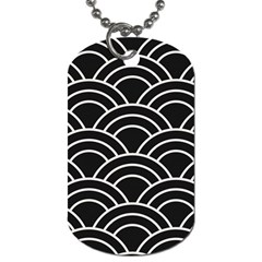 Black And White Pattern Dog Tag (two Sides) by Valentinaart