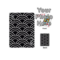 Black And White Pattern Playing Cards 54 Designs (mini) by Valentinaart