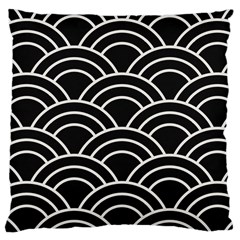 Black And White Pattern Large Cushion Case (two Sides)