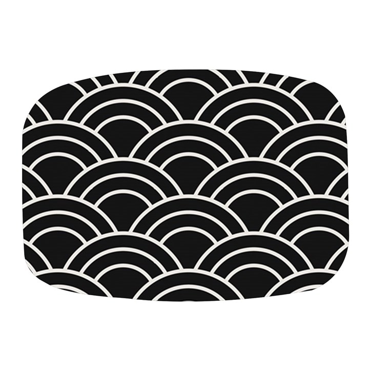 Black and white pattern Mini Square Pill Box