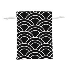 Black And White Pattern Lightweight Drawstring Pouch (s) by Valentinaart