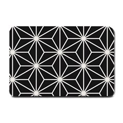 Black And White Pattern Small Doormat  by Valentinaart