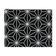 Black And White Pattern Cosmetic Bag (xl) by Valentinaart