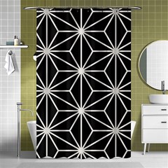 Black And White Pattern Shower Curtain 48  X 72  (small)  by Valentinaart