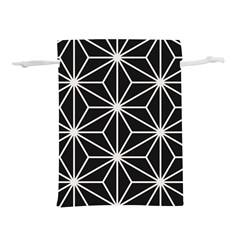 Black And White Pattern Lightweight Drawstring Pouch (s) by Valentinaart