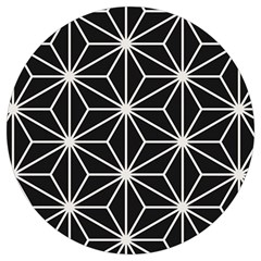 Black And White Pattern Round Trivet