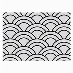 Black And White Pattern Large Glasses Cloth by Valentinaart