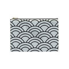 Black And White Pattern Cosmetic Bag (medium)