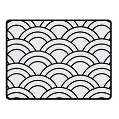 Black And White Pattern Double Sided Fleece Blanket (small)  by Valentinaart