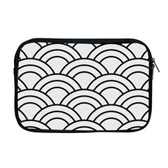 Black And White Pattern Apple Macbook Pro 17  Zipper Case by Valentinaart