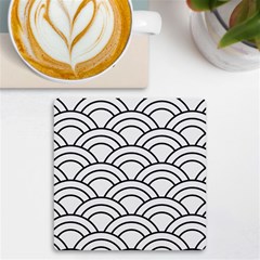 Black And White Pattern Uv Print Square Tile Coaster 