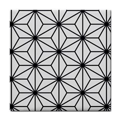 Black And White Pattern Tile Coaster by Valentinaart