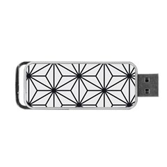 Black And White Pattern Portable Usb Flash (one Side) by Valentinaart