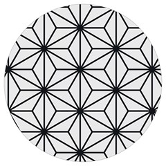 Black And White Pattern Round Trivet