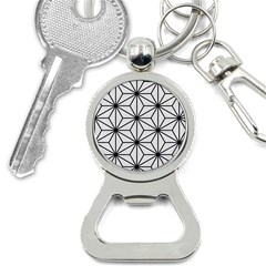 Black And White Pattern Bottle Opener Key Chain by Valentinaart