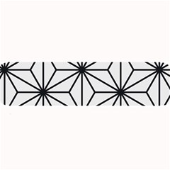 Black And White Pattern Large Bar Mats by Valentinaart