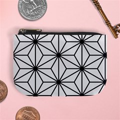 Black And White Pattern Mini Coin Purse by Valentinaart