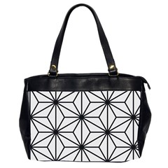 Black And White Pattern Oversize Office Handbag (2 Sides)