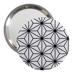 Black And White Pattern 3  Handbag Mirrors by Valentinaart