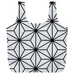 Black and white pattern Full Print Recycle Bag (XXL) Front