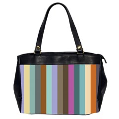 Simple Line Pattern Oversize Office Handbag (2 Sides)