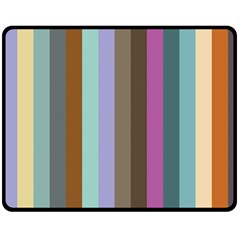 Simple Line Pattern Double Sided Fleece Blanket (medium)  by Valentinaart