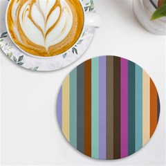 Simple Line Pattern Uv Print Round Tile Coaster