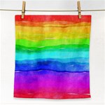 Watercolor rainbow Face Towel Front