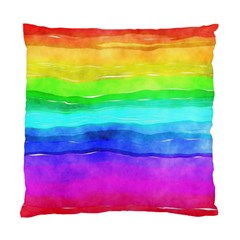 Watercolor rainbow Standard Cushion Case (One Side)