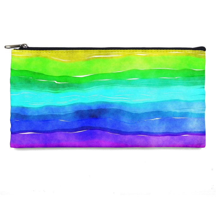 Watercolor rainbow Pencil Case