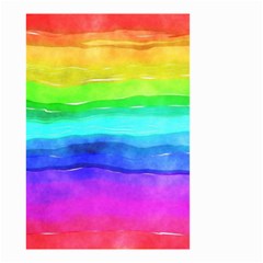 Watercolor rainbow Small Garden Flag (Two Sides)