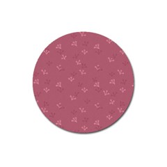 Floral Pattern Magnet 3  (round) by Valentinaart